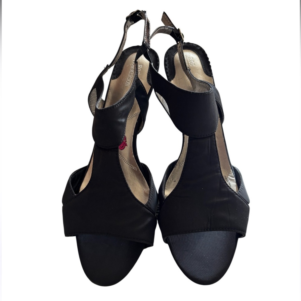 Ross Hommerson Black Suede Low Heels. 11W